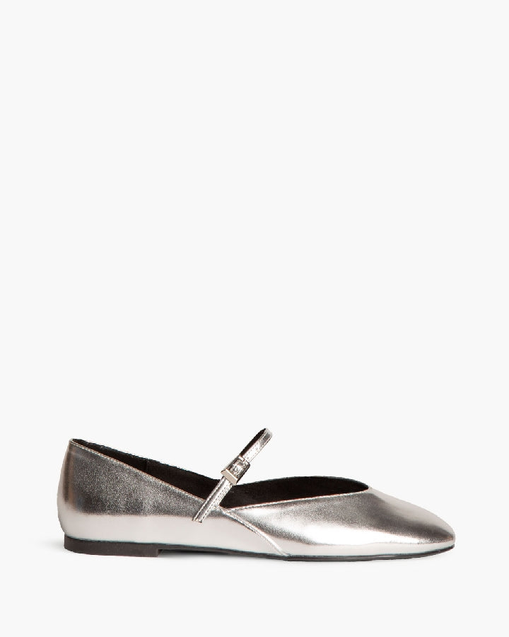 Ballerina Mary Jane Argento in Vernice – Pointure