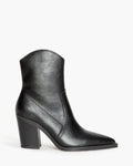 Stivaletto Texano Nero Slim con Tacco Alto – Pointure