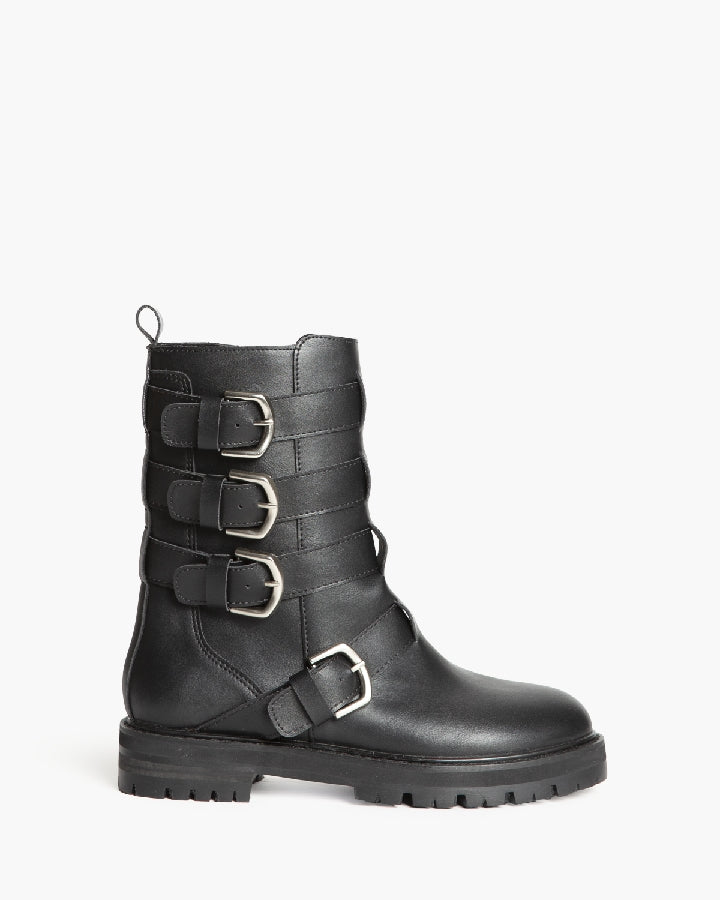 Stivale Biker Nero con Fibbia – Pointure
