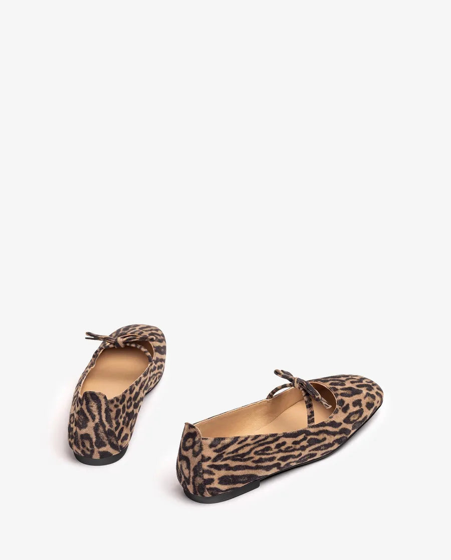Ballerina a Punta Quadrata Leopardata – Pointure