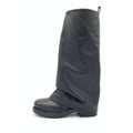 Stivale Alto in Pelle Nera Morbida con Suola Carrarmato – Pointure